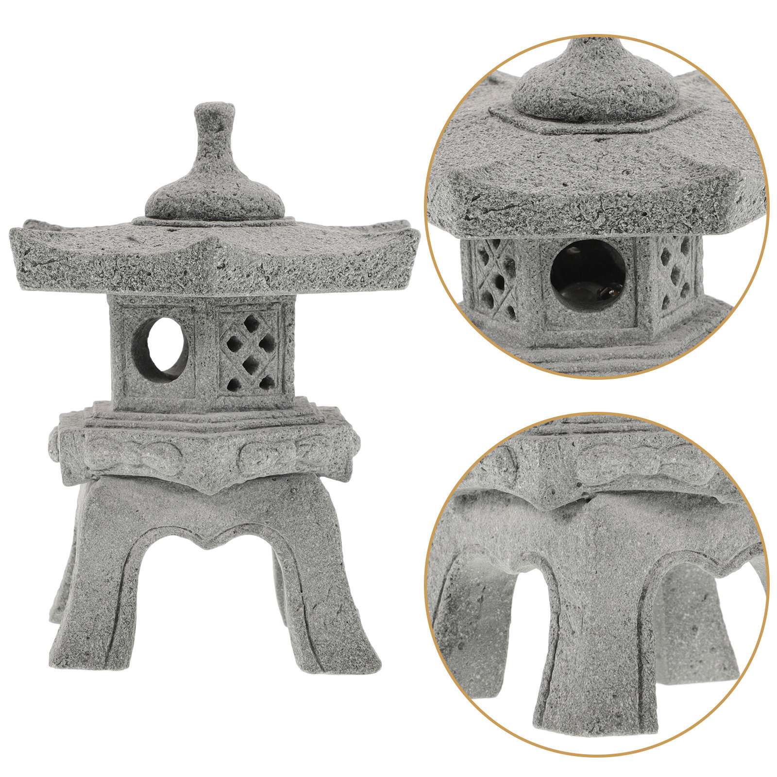 Bonsai Garden Mini - 1Set Delicate Mini Pagoda Statue Garden