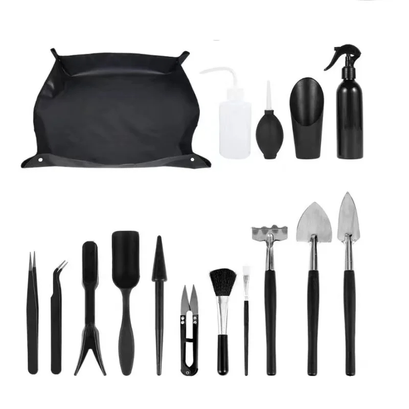 Bonsai Garden Tools - 5/8/13/15/16pcs Garden Planter Kit Succulent Plants