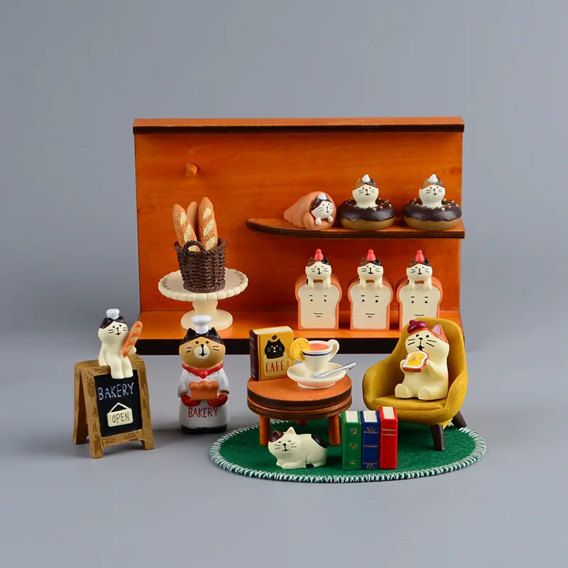 Bonsai Garden In Japan - Zakka Style Cartoon Cat Bread Toast