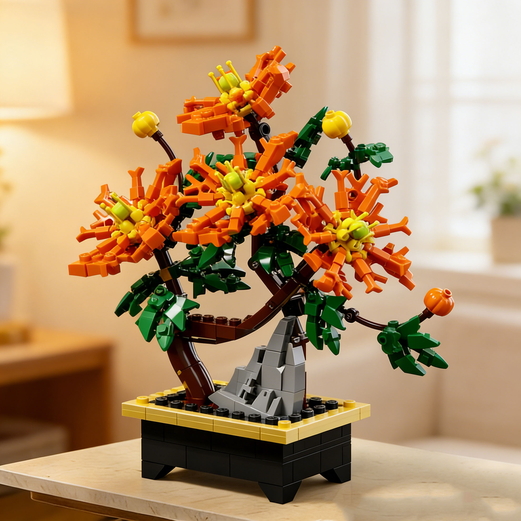 Bonsai Garden Mini - Dragon Claw Chrysanthemum Bonsai Building Block