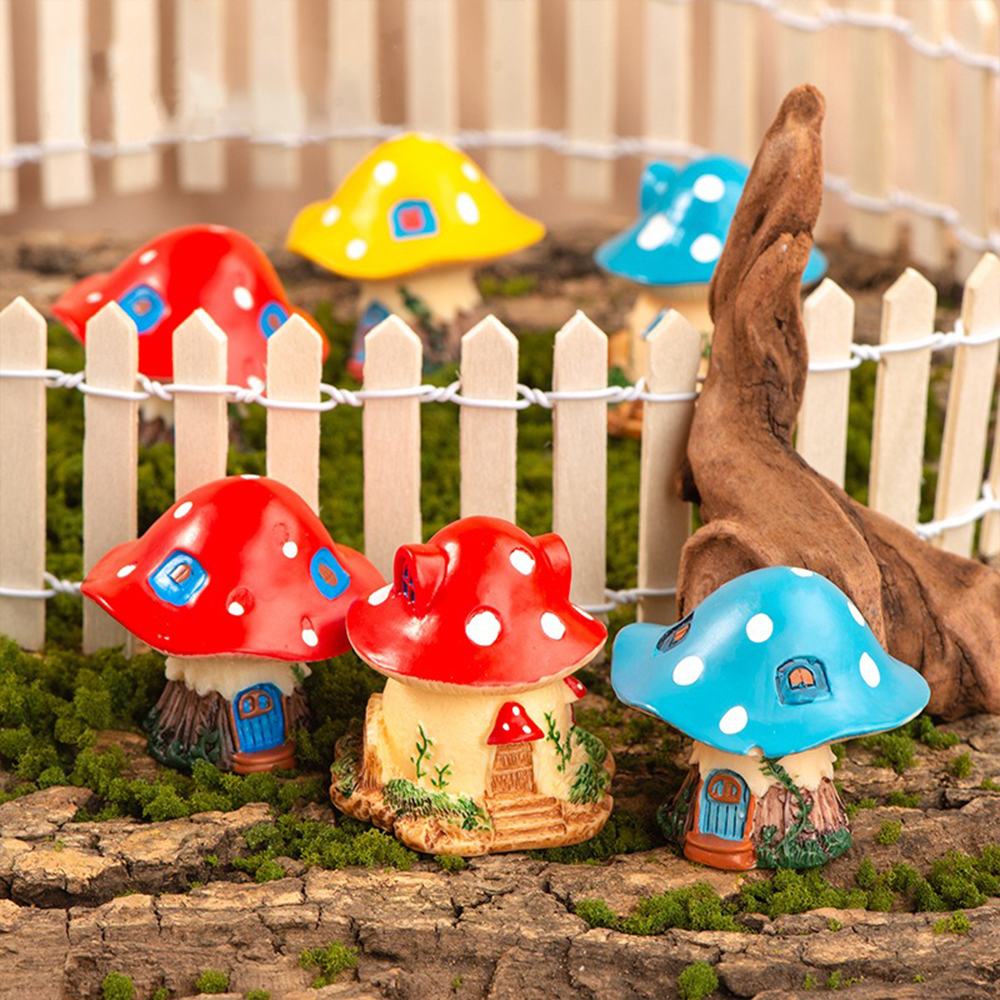 Bonsai Garden Mini - Mini Mushroom Ornaments Gardening Mushroom Small