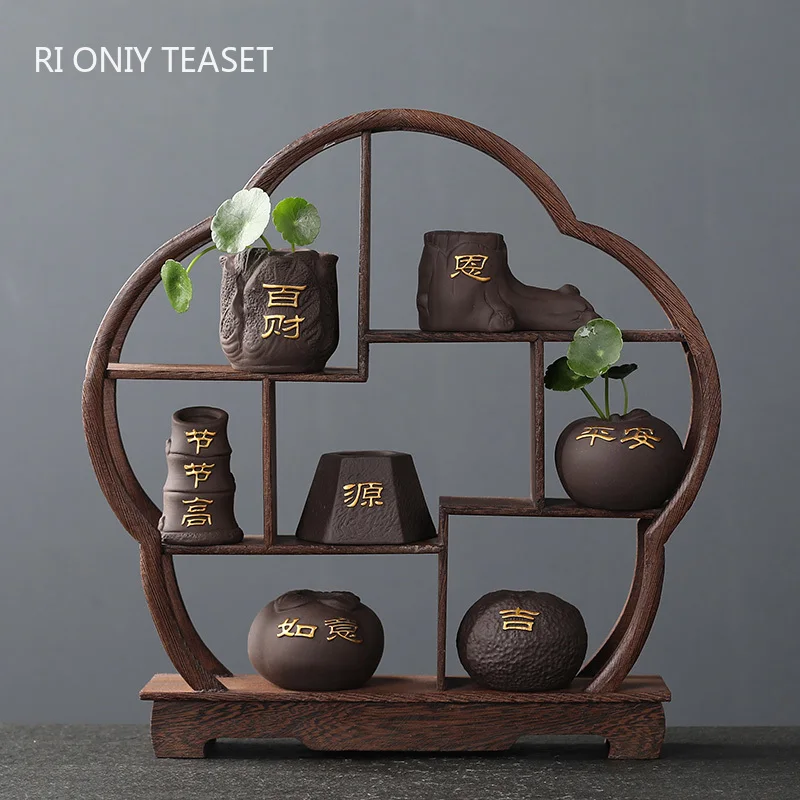 Creative Purple Clay Tea Pet F – Bonsai Garden Mini Bewertung und Preis