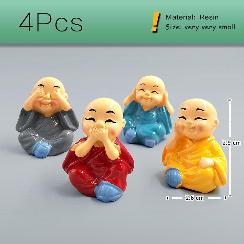 4pcs Chinese Kongfu Monk Minia – Bonsai Garden In Japan Bewertung und Preis