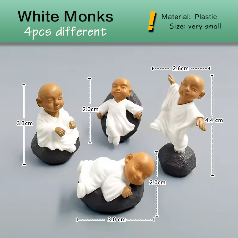 4pcs Chinese Kongfu Monk Minia – Bonsai Garden In Japan Bewertung und Preis