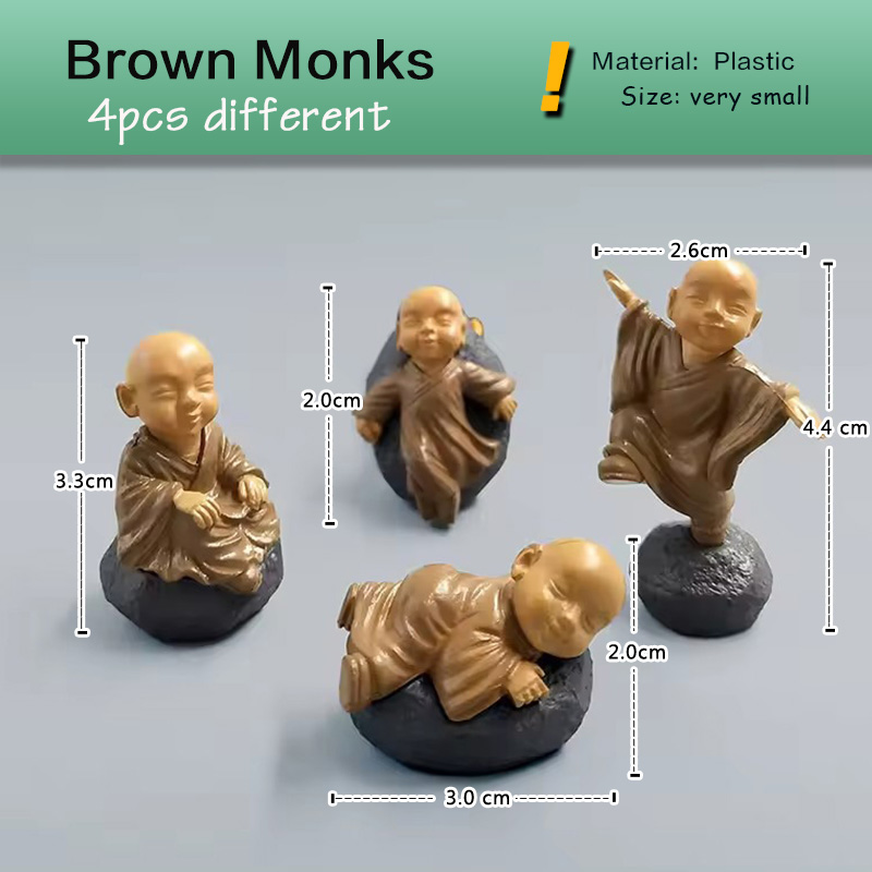 4pcs Chinese Kongfu Monk Minia – Bonsai Garden In Japan Bewertung und Preis