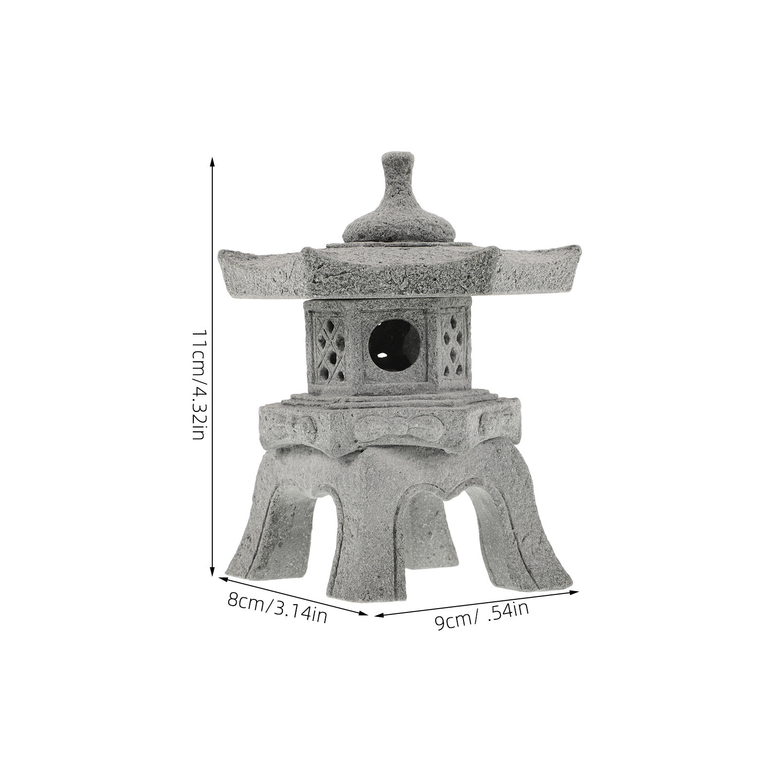 1Set Delicate Mini Pagoda Stat – Bonsai Garden Mini Bewertung und Preis