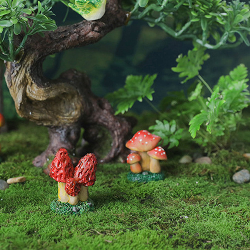 3pcs Miniature Mushroom Decor  – Bonsai Garden Mini Bewertung und Preis