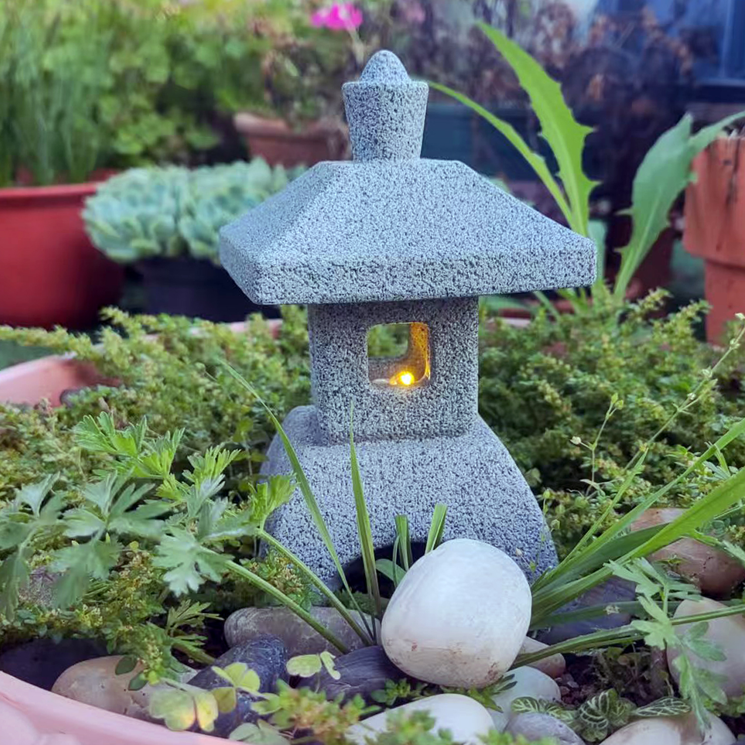 Japanese Lantern Pagoda Statue – Bonsai Garden In Japan Bewertung und Preis