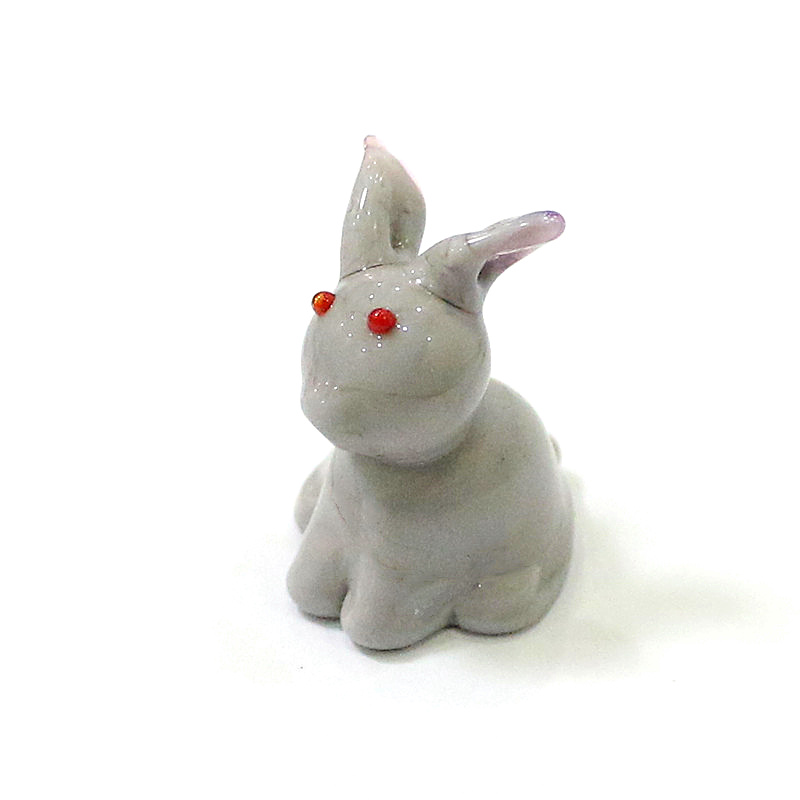 2pcs Mini Glass Bunny Figurine – Bonsai Garden In Japan Bewertung und Preis