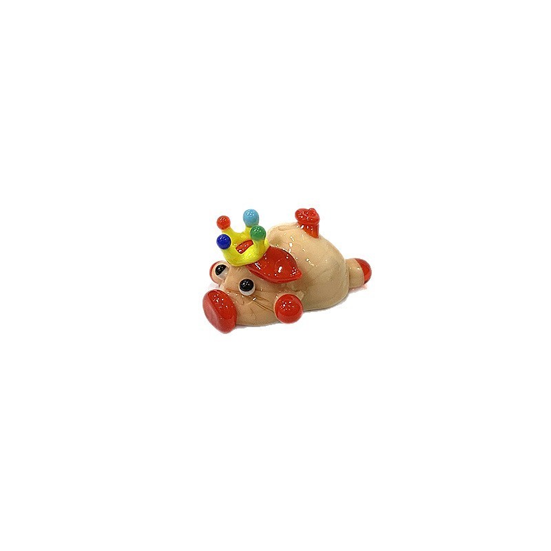 Cute Mini Glass Pig Figurine - – Bonsai Garden In Japan Bewertung und Preis
