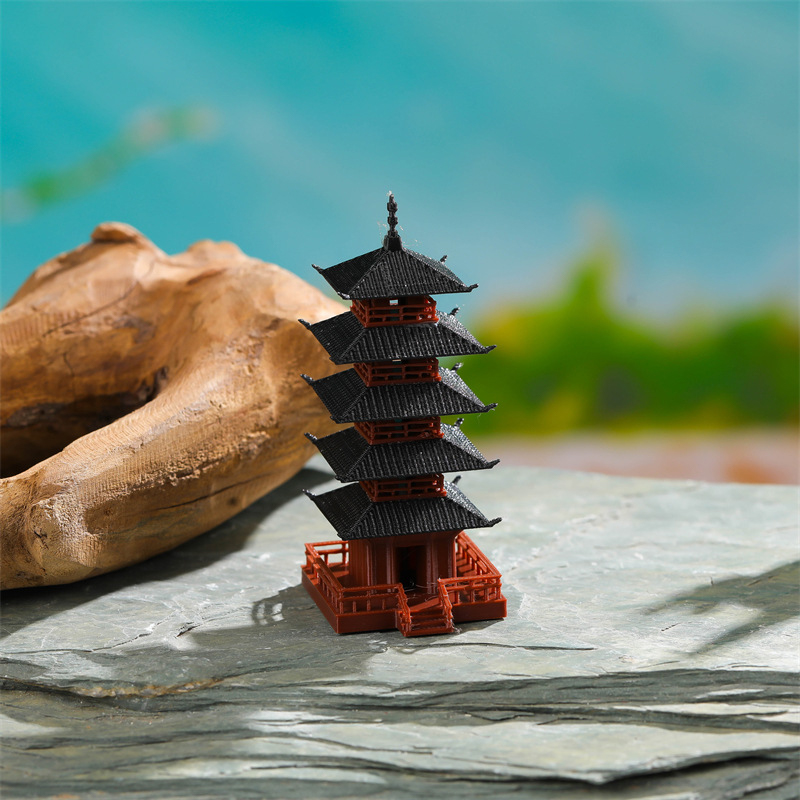 🛒1Pc Mini Pagoda Statue Chines – Bonsai Garden Mini Bewertung und Preis